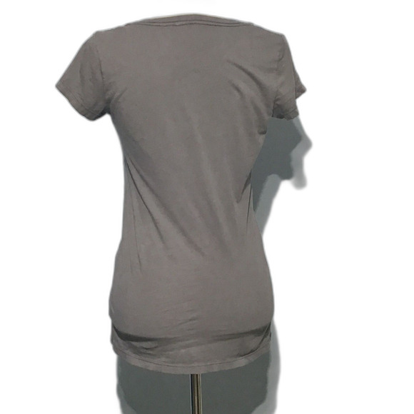 Texas A&M Aggies V-Neck Tee Gray Pink Women's Medium - Picture 4 of 7